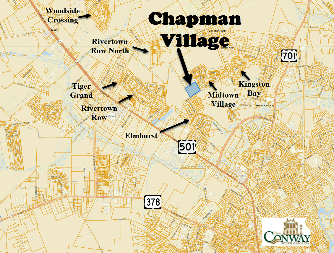 New home community of Chapman Village in Conway